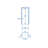 Straight-Walled EPDM Cap