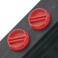 Metric Pipe Fitting Plastic Metric Plugs with Screwdriver Slot on Cap
