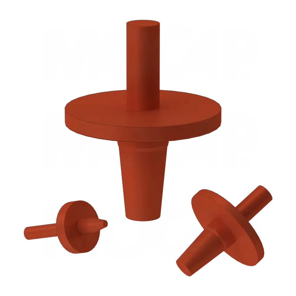 Silicone Flangeless Masking Plugs with Handle