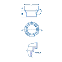 Threaded Hydraulic Caps and Plugs Plastic Bolt for Straight Thread O-Ring Ports