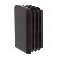 Furniture Glides Rectangular Boot Caps for Metal Tubes