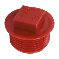 Plastic Flanged Square Head Bolt for NPT Threads Square Head Blanking Plugs