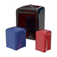 Colored Rubber Masking Caps Plastic Square End Caps