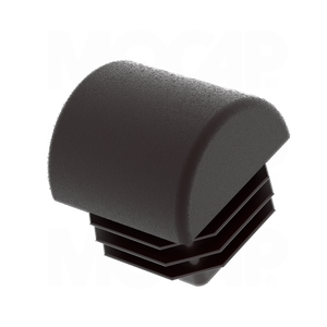 Square Tubing Plugs with Domed Top LDPE Tube Ribbed Square Pipe Inserts